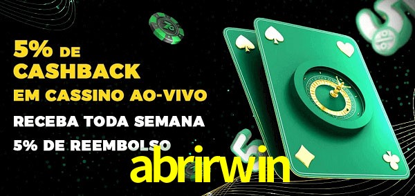 Promoções do cassino ao Vivo abrirwin